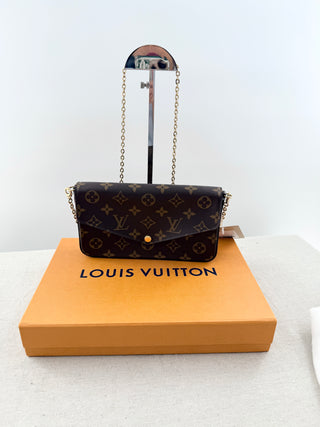 Louis Vuitton felicie bag monogram with 2 inserts