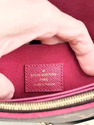 Louis Vuitton felicie bag monogram with 2 inserts