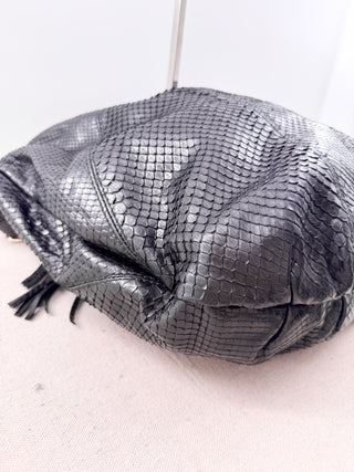 Gucci python large sienna hobo bag