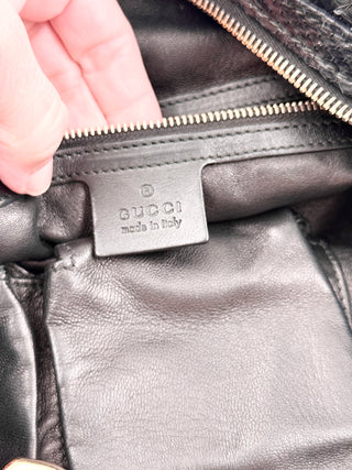 Gucci python large sienna hobo bag