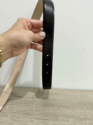 Roberto Cavalli Large Buckle Medium Width Leather Belt brown Size 54 / 105