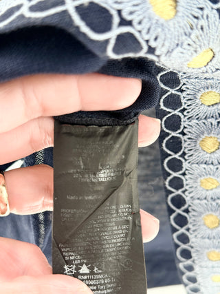 Tory Burch linen cover up with embellishment, S