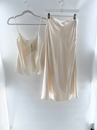 Tory Burch silk set tank top and skirt, 4