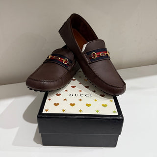 Gucci leather driving loafers, 12