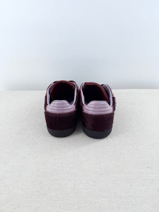NWOT ALOHAS TB.490 Low Top Club Sneakers Burgundy Calf Hair Womne's Size 10-10.5