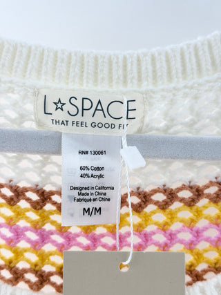 L Space crochet set top and shorts, top M / bottom S