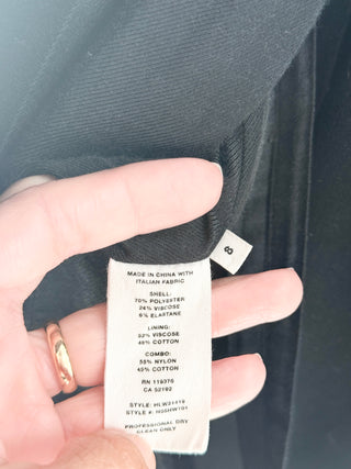 Helmut Lang Black hooded tailored blazer jacket, 8