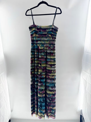 BCBG Max azria Floral tiered ruffle maxi dress, 4