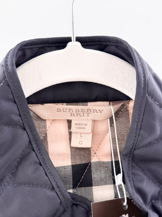Burberry quilted nylon jacket with zipper, L