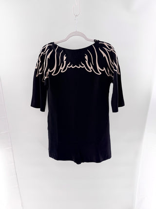 RED Valentino embroidered romper, 40 IT / US 4