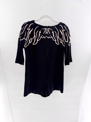 RED Valentino embroidered romper, 40 IT / US 4