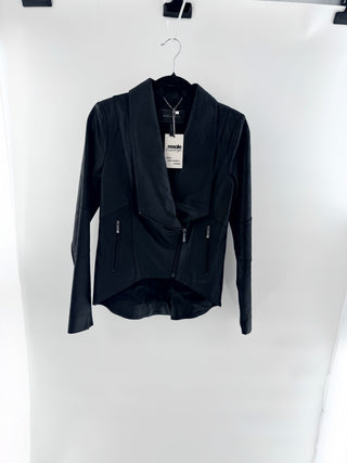 BCBG Max azria brushed faux leather jacket, XS