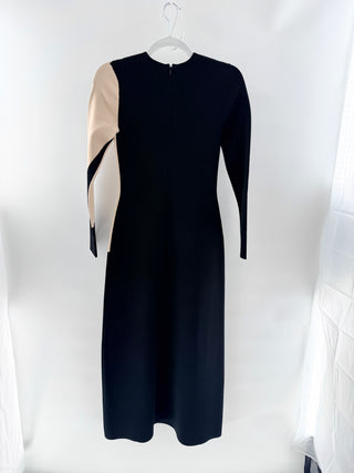 Tory Burch Colorblock long sleeve midi dress, XS