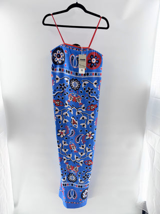 Tory Burch Blue floral logo trappy dress, 4