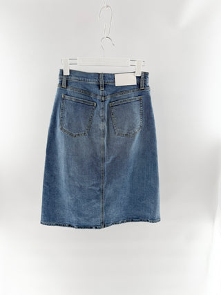 7 For All Mankind easy midi jean skirt, 27