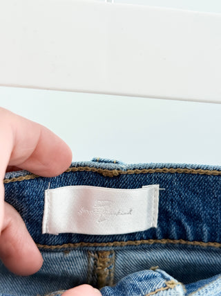 7 For All Mankind easy midi jean skirt, 27