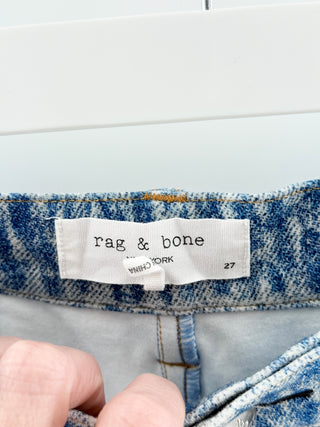 Rag & Bone miramar faux denim bermuda shorts, 27