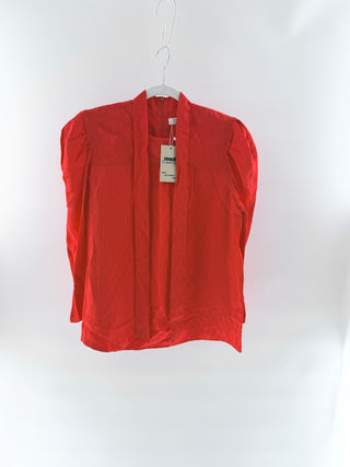 Sandro Poppy red long sleeve top, 34 FR / US 2