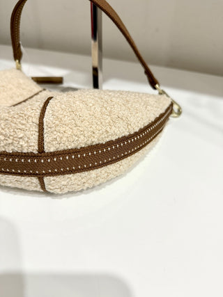 Rothy's small crescent teddy bag