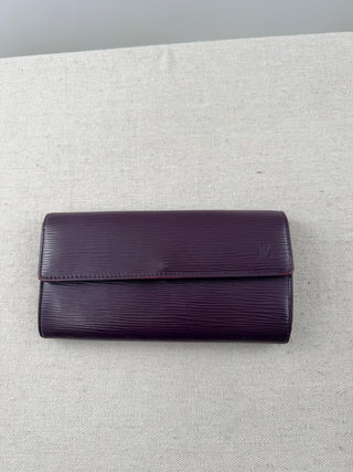 Louis Vuitton epi leather long sarah wallet