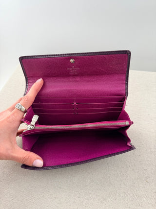 Louis Vuitton epi leather long sarah wallet