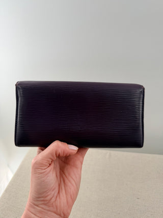 Louis Vuitton epi leather long sarah wallet