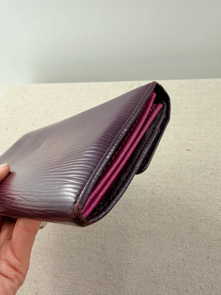 Louis Vuitton epi leather long sarah wallet