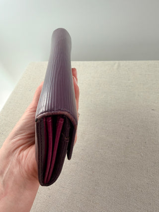Louis Vuitton epi leather long sarah wallet