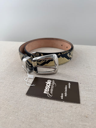 Khaite snake effect leather belt, 80