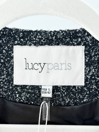 Lucy Paris black peacoat jacket, L