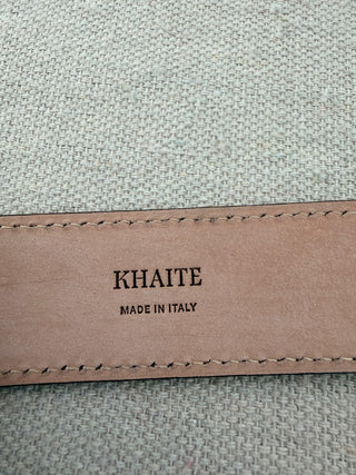 Khaite snake effect leather belt, 80