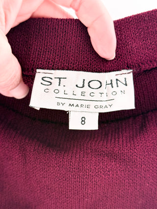 St. John wool blend set blazer and midi skirt, top 12 / bottom  8