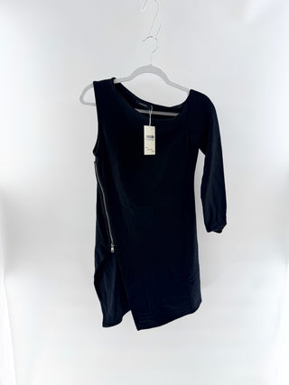 Versace Single Long Sleeve dress w/ hip zipper, 42 IT / US 6