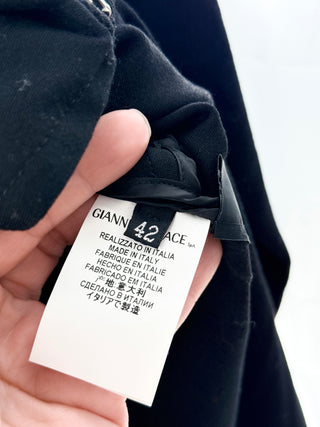 Versace Single Long Sleeve dress w/ hip zipper, 42 IT / US 6