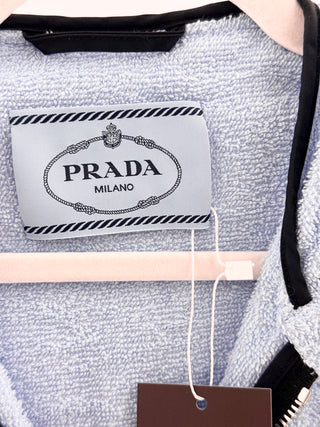 Prada Terry Cloth Hooded Jacket, 40