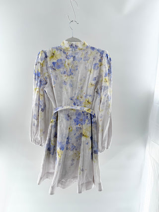 Zimmermann linen pearl accented dress, belted, 2 / medium