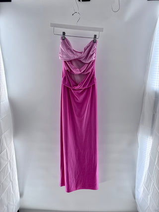 Baobab Pink strapless cutout maxi dress, M