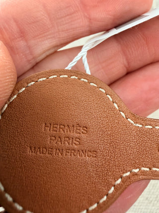 Hermes leather and metal wrap around cavalerie double tour bracelet