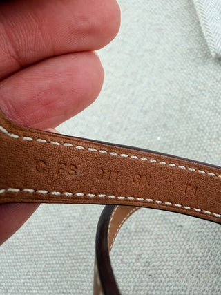 Hermes leather and metal wrap around cavalerie double tour bracelet