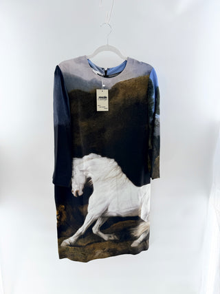 Stella McCartney artistic design short-sleeve shift dress, 40 / M