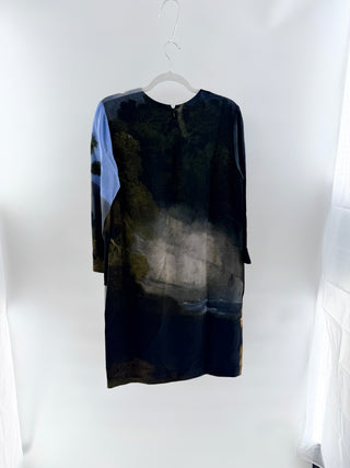 Stella McCartney artistic design short-sleeve shift dress, 40 / M