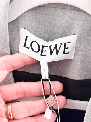 Loewe Single-Breasted Wool Tailored Blazer, 40