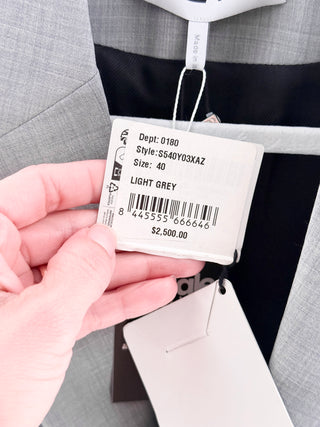 Loewe Single-Breasted Wool Tailored Blazer, 40