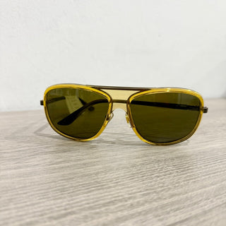 Versace 2133 Acetate Yellow Frame Aviator Sunglasses