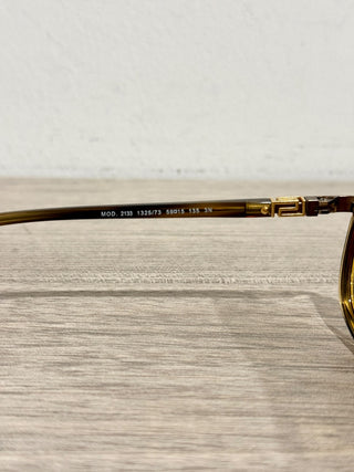 Versace 2133 Acetate Yellow Frame Aviator Sunglasses