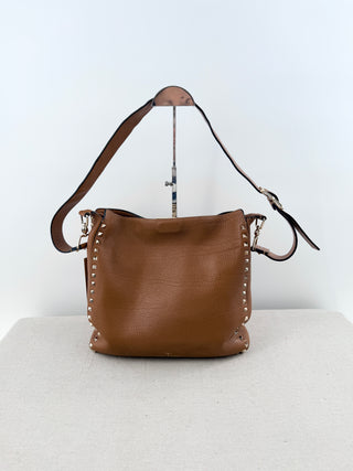 Valentino rockstud messenger leather bag