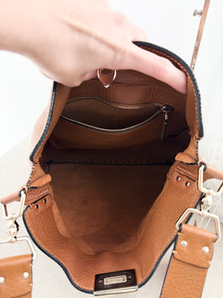 Valentino rockstud messenger leather bag