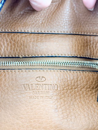 Valentino rockstud messenger leather bag