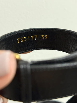 NWOT Alexander McQueen 130mm Spiked Leather Platform Sandals Black Womens 39 / 9