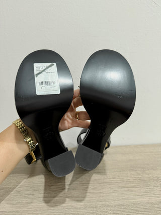 NWOT Alexander McQueen 130mm Spiked Leather Platform Sandals Black Womens 39 / 9